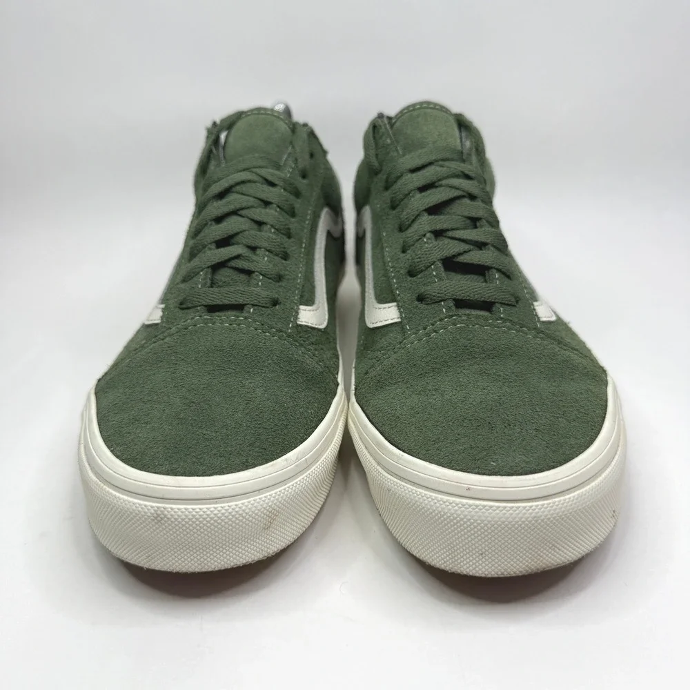 Vans Old Skool Sneakers Mens 9.5 Dried Kelp Green Suede Low Top Skate Shoes
